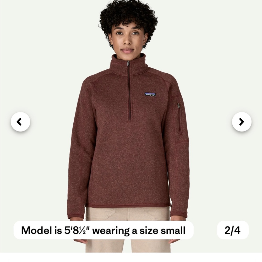 Patagonia Burgundy Fleece Pullover